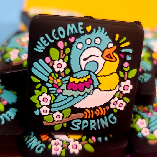 Welcome Spring Singing Bird Focal Bead