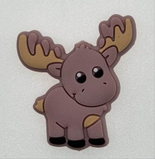 Sweet Baby Moose Silicone Focal Bead