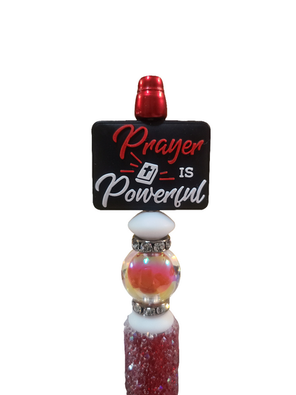 Prayer Is Powerful Beaded Sugar Pen