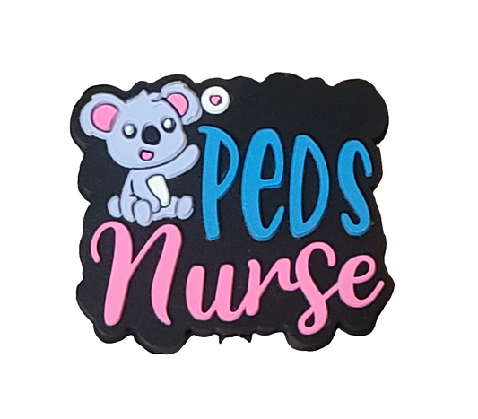 Peds Nurse Koala Bear Silicone Focal Bead