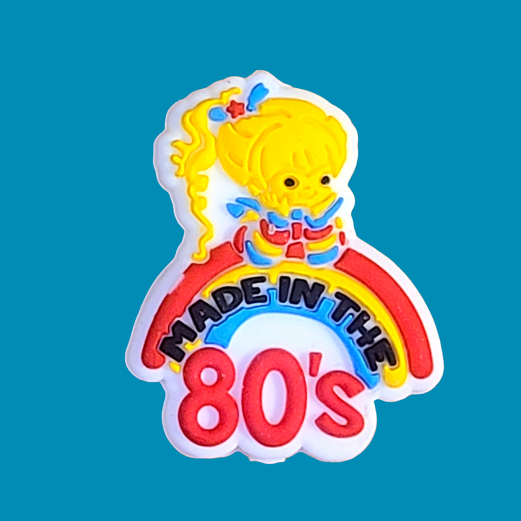 Rainbow Brite Made In The 80's Silicone Focal Bead