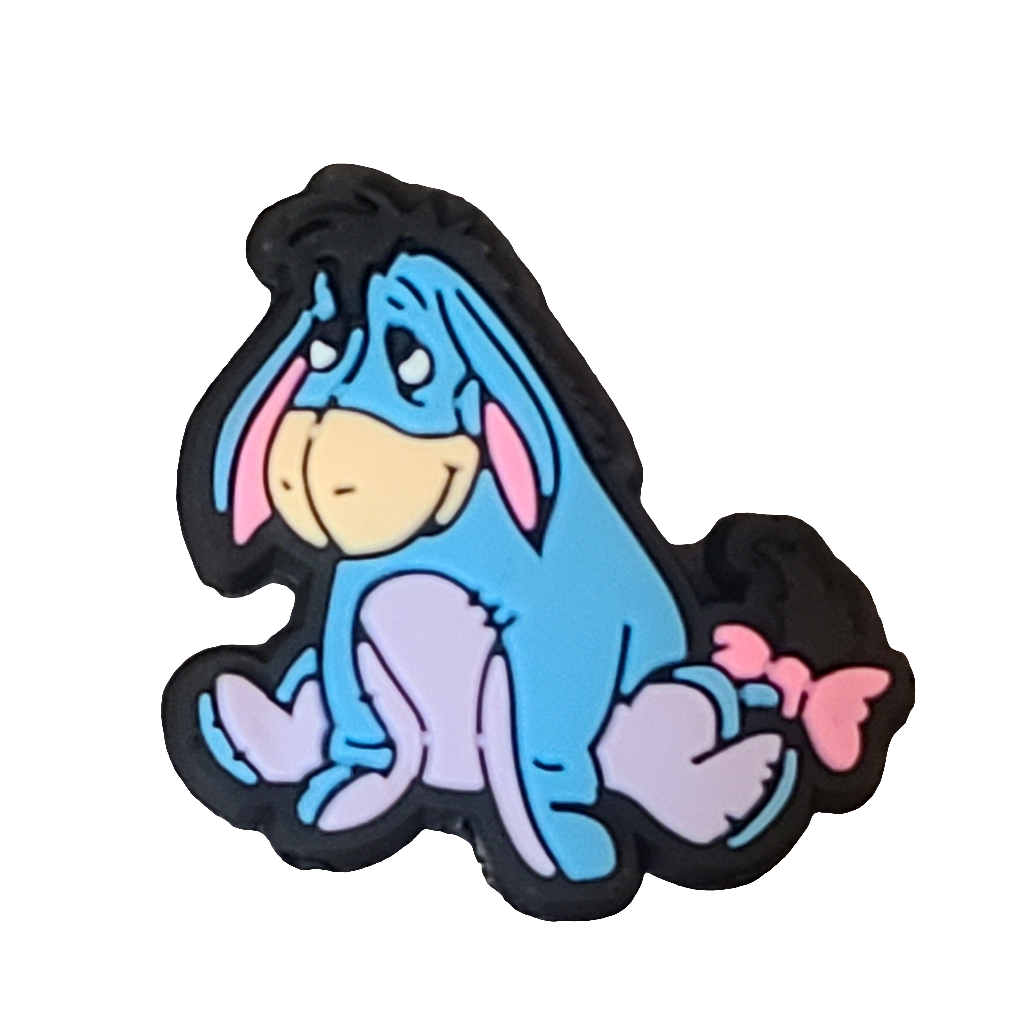 Eeyore Donkey Silicone Focal Bead