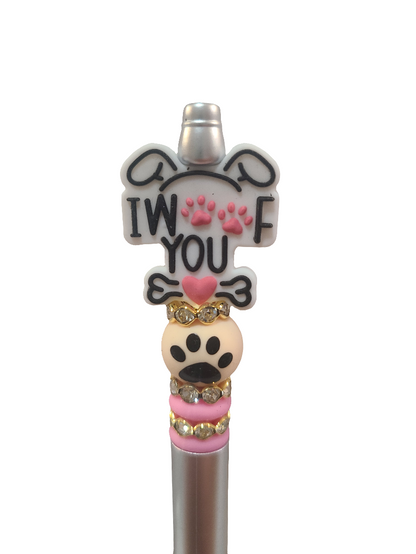 I Woof You Beaded Pen