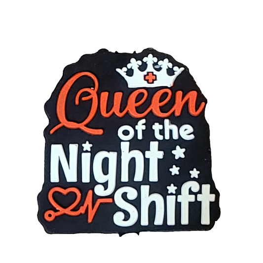 Queen Of The Night Shift Silicone Focal Bead