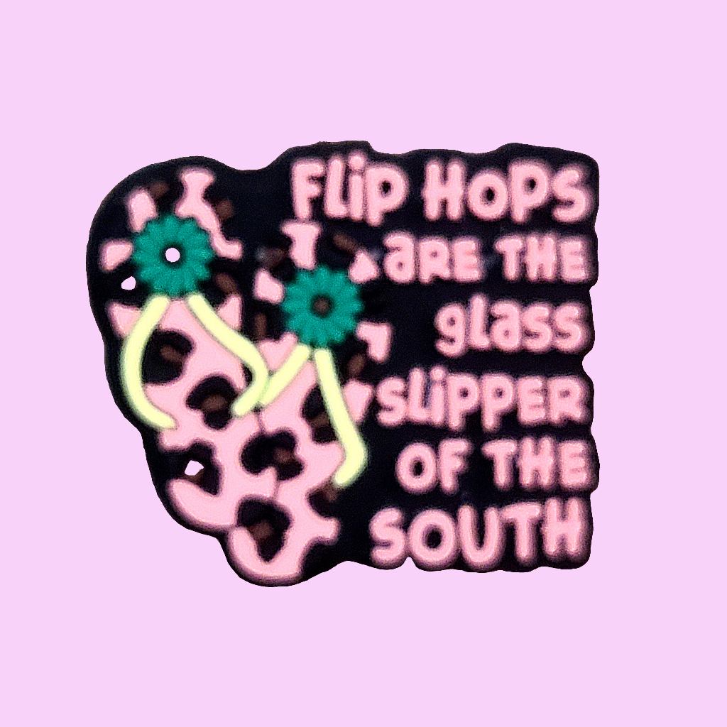 Flip Flops Are The Glass Slipper Of The South Focal Bead