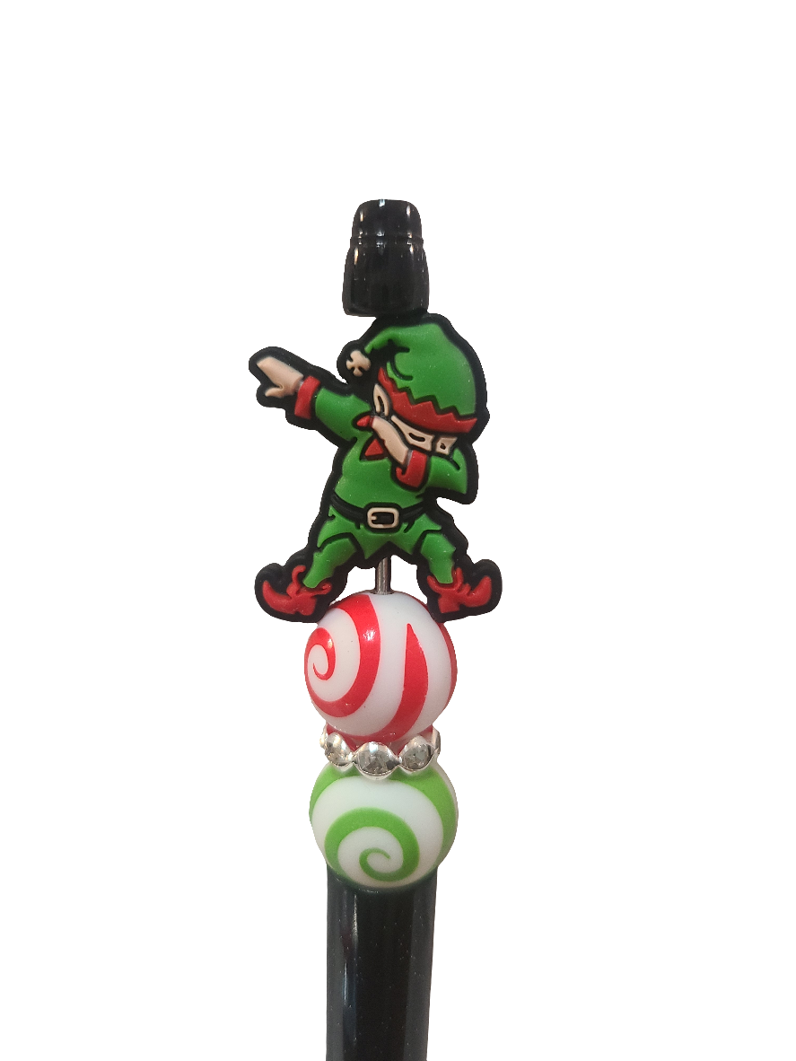 Elf Posing Beaded Pen