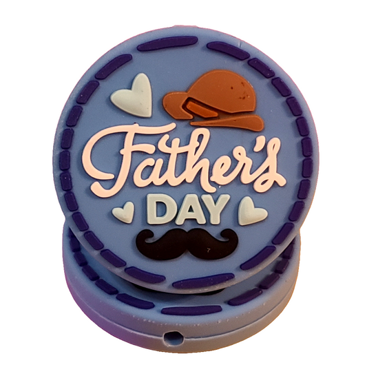 Father's Day Silicone Focal Bead