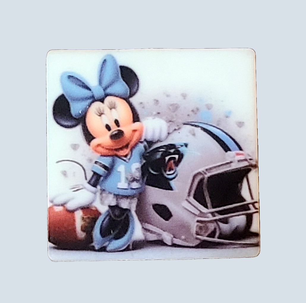 Cowboys Minnie Silicone Focal Bead