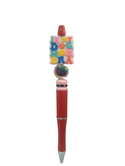 In My Dog Mom Era Beaded Pen