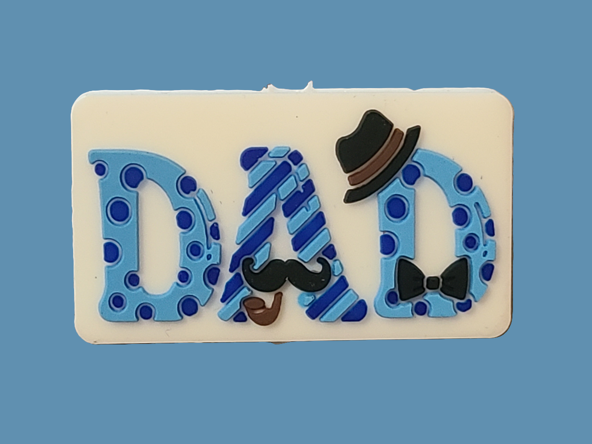 Dad Silicone Focal Bead