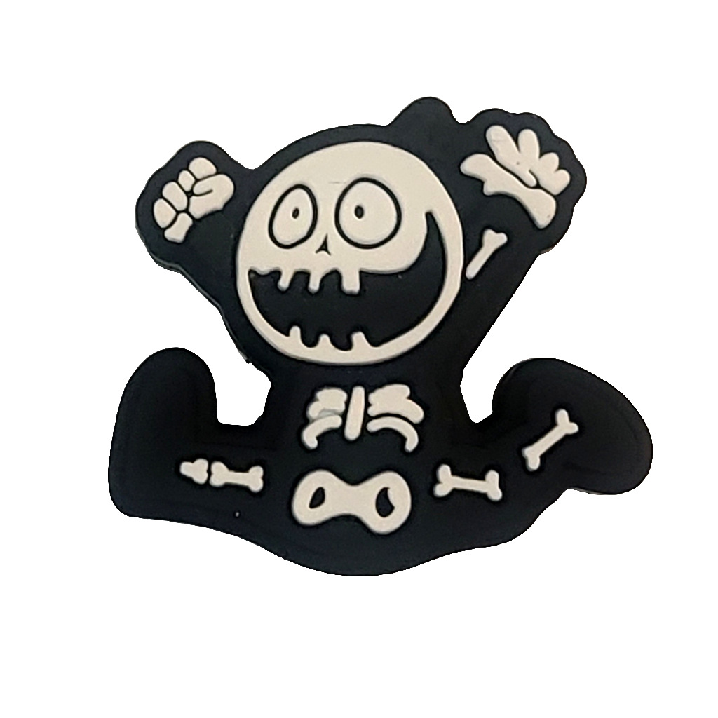 Skeleton Boy Silicone Focal Bead