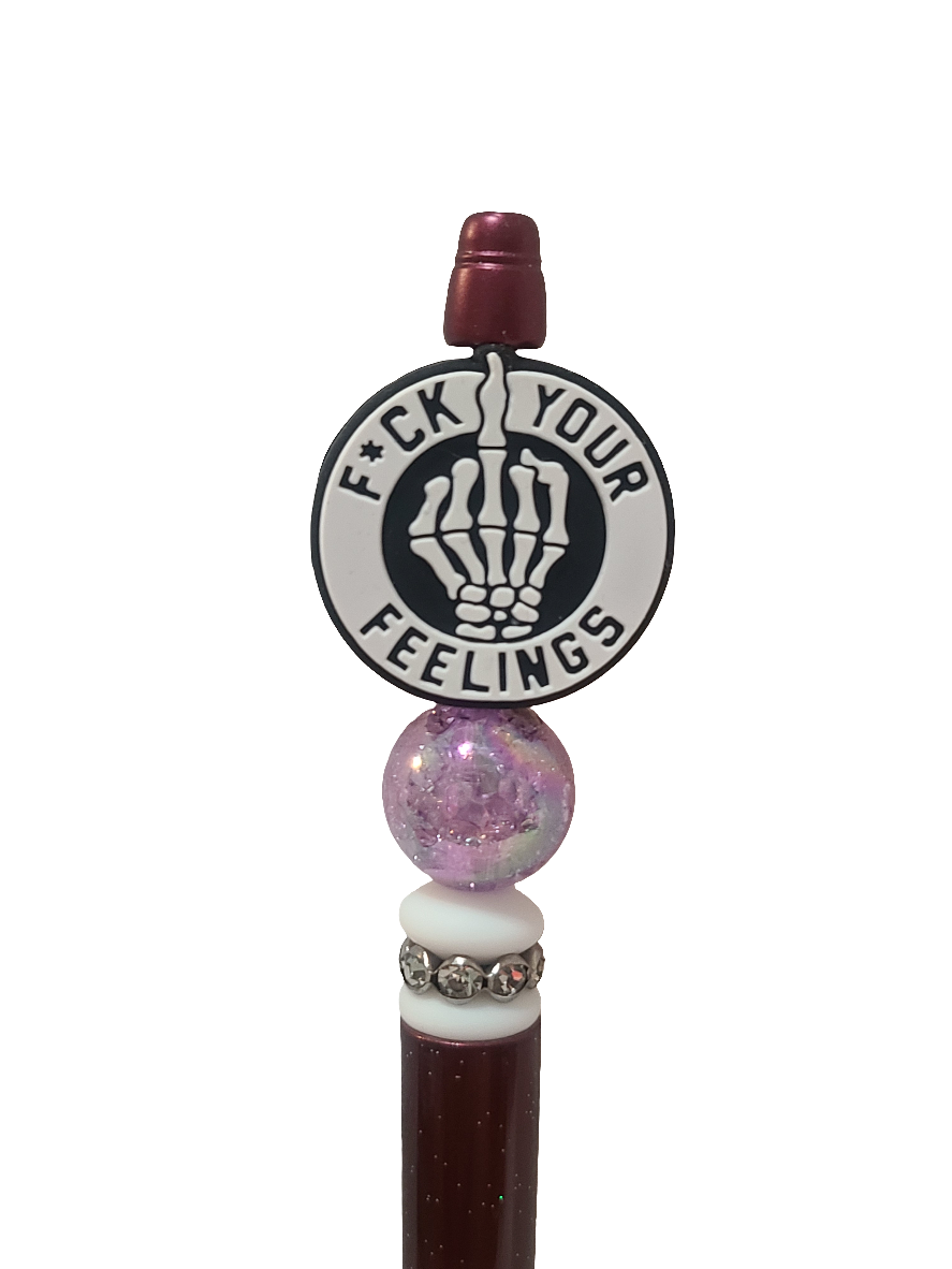 F*ck Your Feelings Beaded Pen