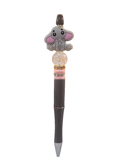 Sweet Baby Elephant Beaded Pen