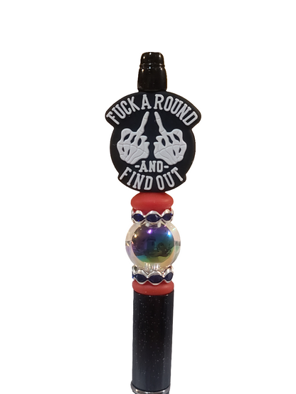 FAFO F*ck Around And Find Out Beaded Pen 1