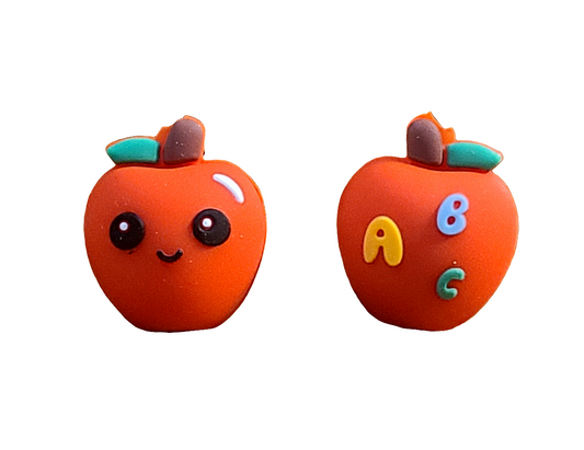 3D Apple Silicone Focal Bead