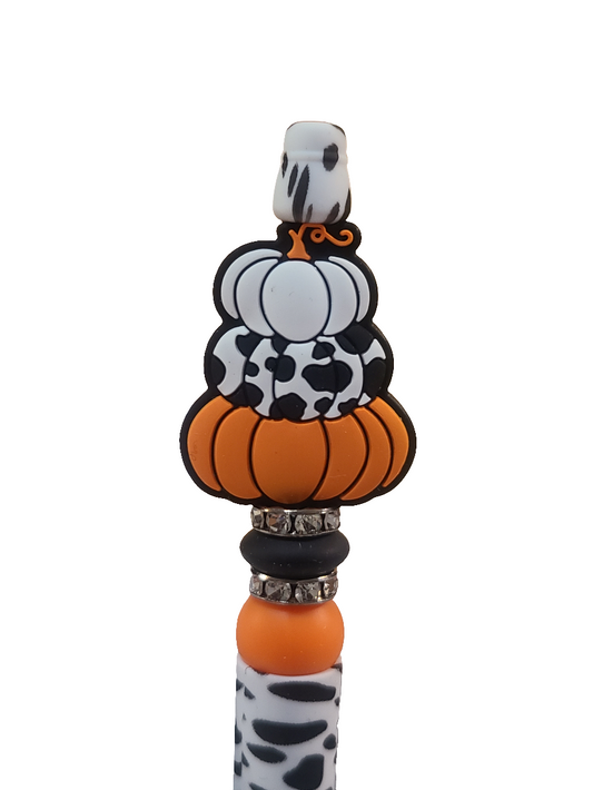 Stacked Pumpkins Beaded Pen