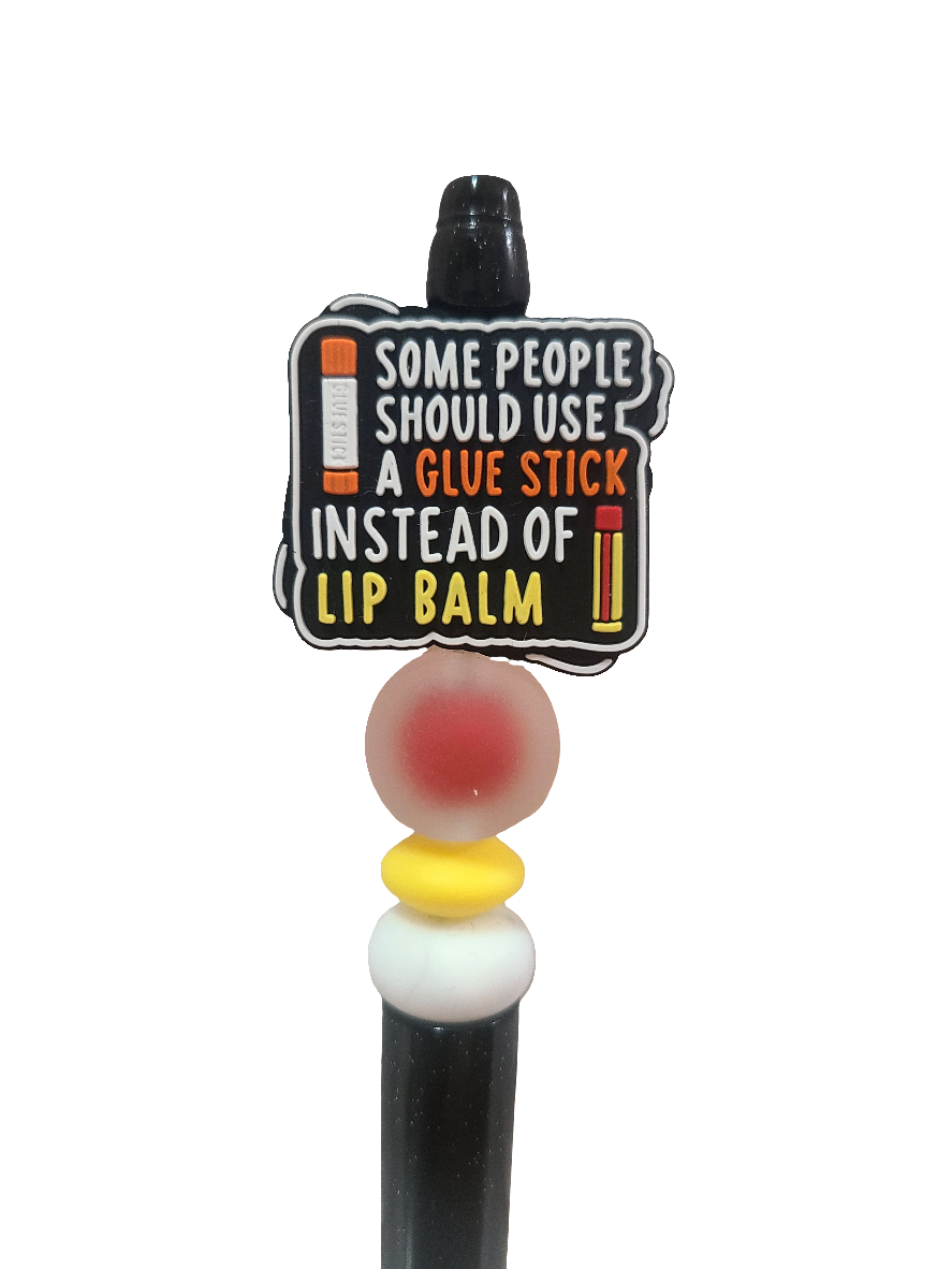 Some People Should Use A Glue Stick Instead Of Lip Balm Beaded Pen