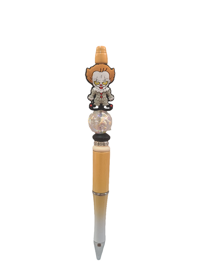 Pennywise Clown Beaded Orange Ombre Pen