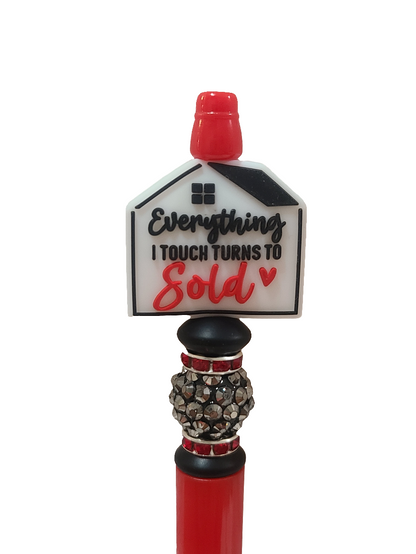 Everything I Touch Turns To Sold Realtor Beaded Pen