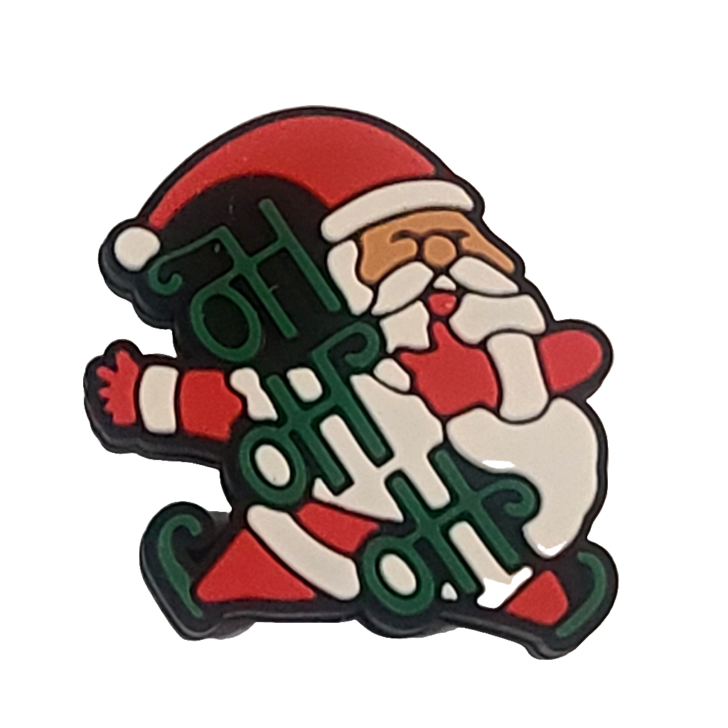 Ho Ho Ho Santa Silicone Focal Bead