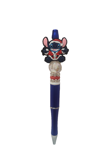 Santa Stitch Christmas Beaded Pen