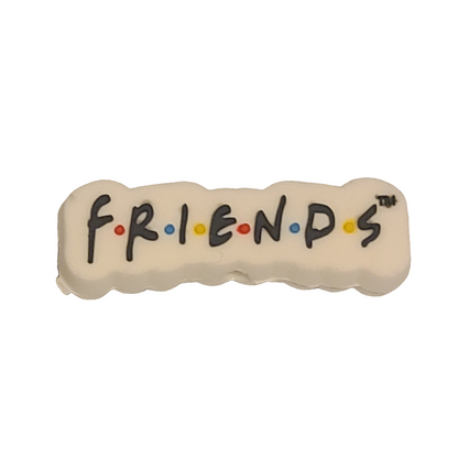 Friends Coffee Mug Couch Name Badge Frame Silicone Focal Bead