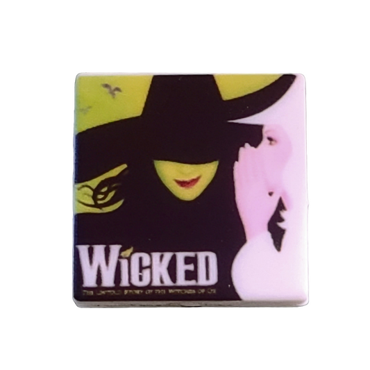 Wicked Good Witch Bad Witch Silicone Focal Bead