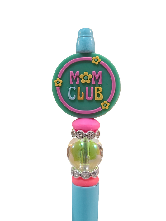 Mom Club Beaded Pen