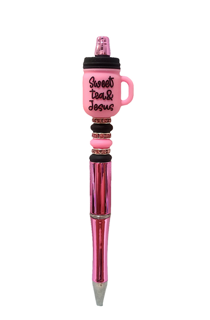 Sweet Tea & Jesus Beaded Pen