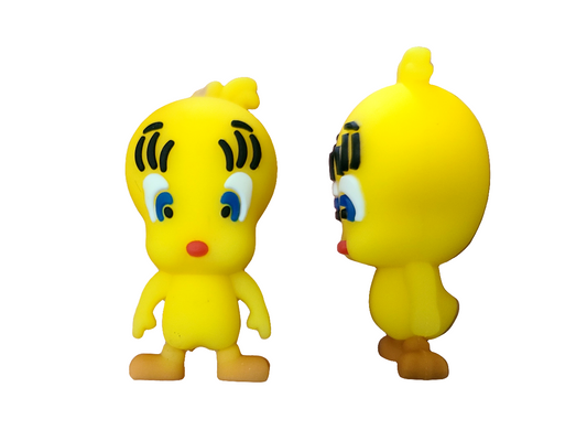 3D Tweety Silicone Focal Bead