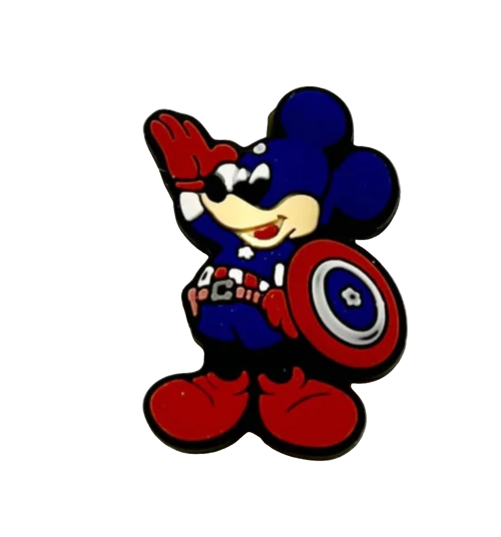 American Captain Mickey Focal Bead