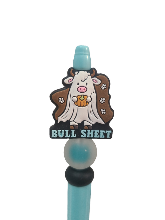 Bull Sheet Bull Ghost Beaded Pen