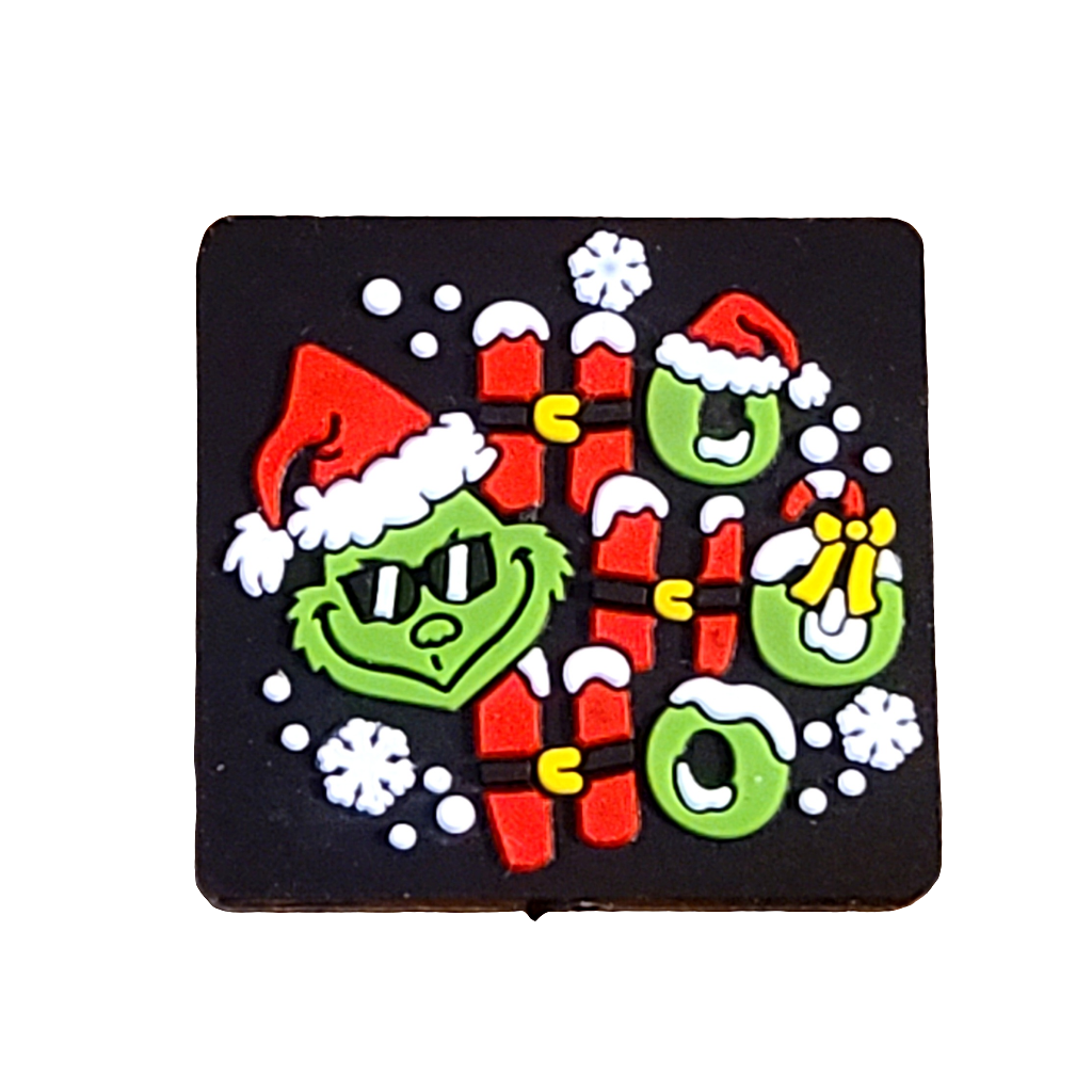 Ho Ho Ho Grinch Silicone Focal Bead