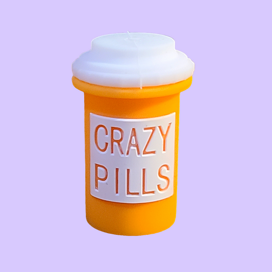 3D Crazy Pills Silicone Focal Bead