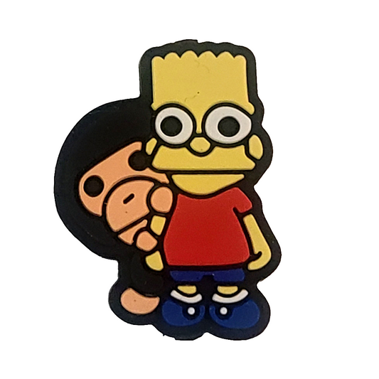 Bart Simpson Silicone Focal Bead