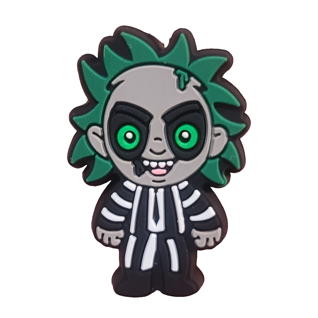 Beetlejuice Silicone Focal Bead Dark