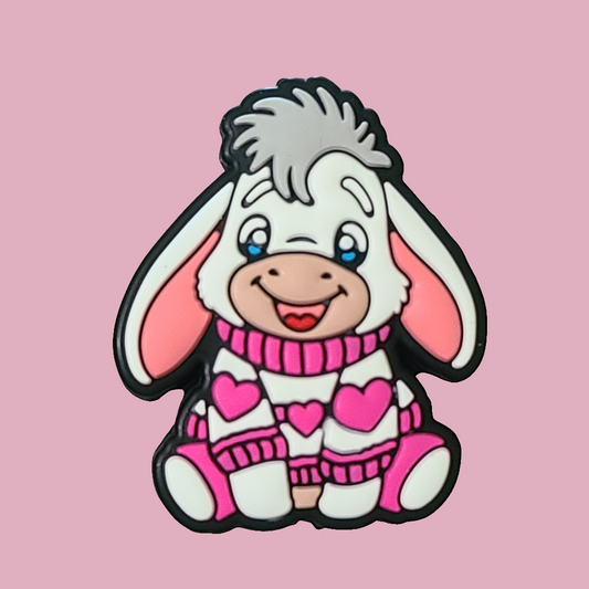 Donkey In Pink Sweater Focal Bead