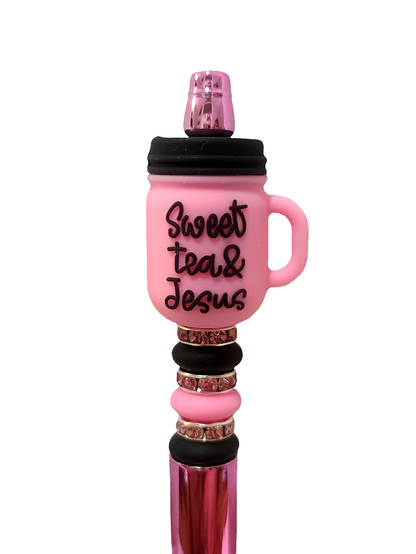 Sweet Tea & Jesus Beaded Pen