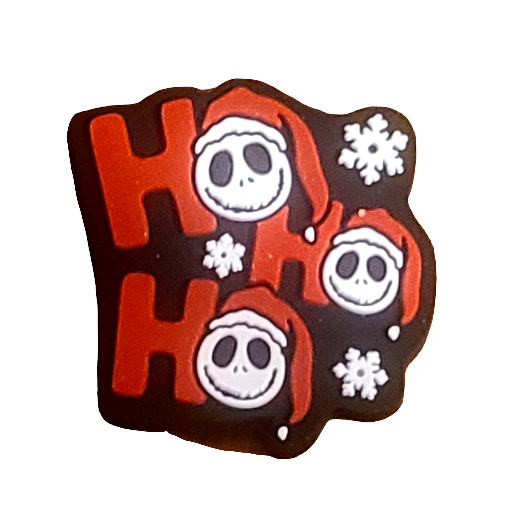 Ho Ho Ho Jack  Silicone Focal Bead