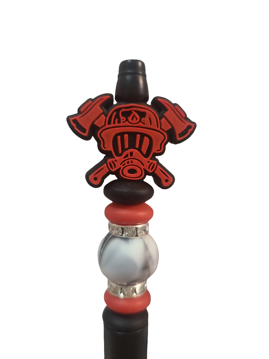 Fireman Beaded Pen