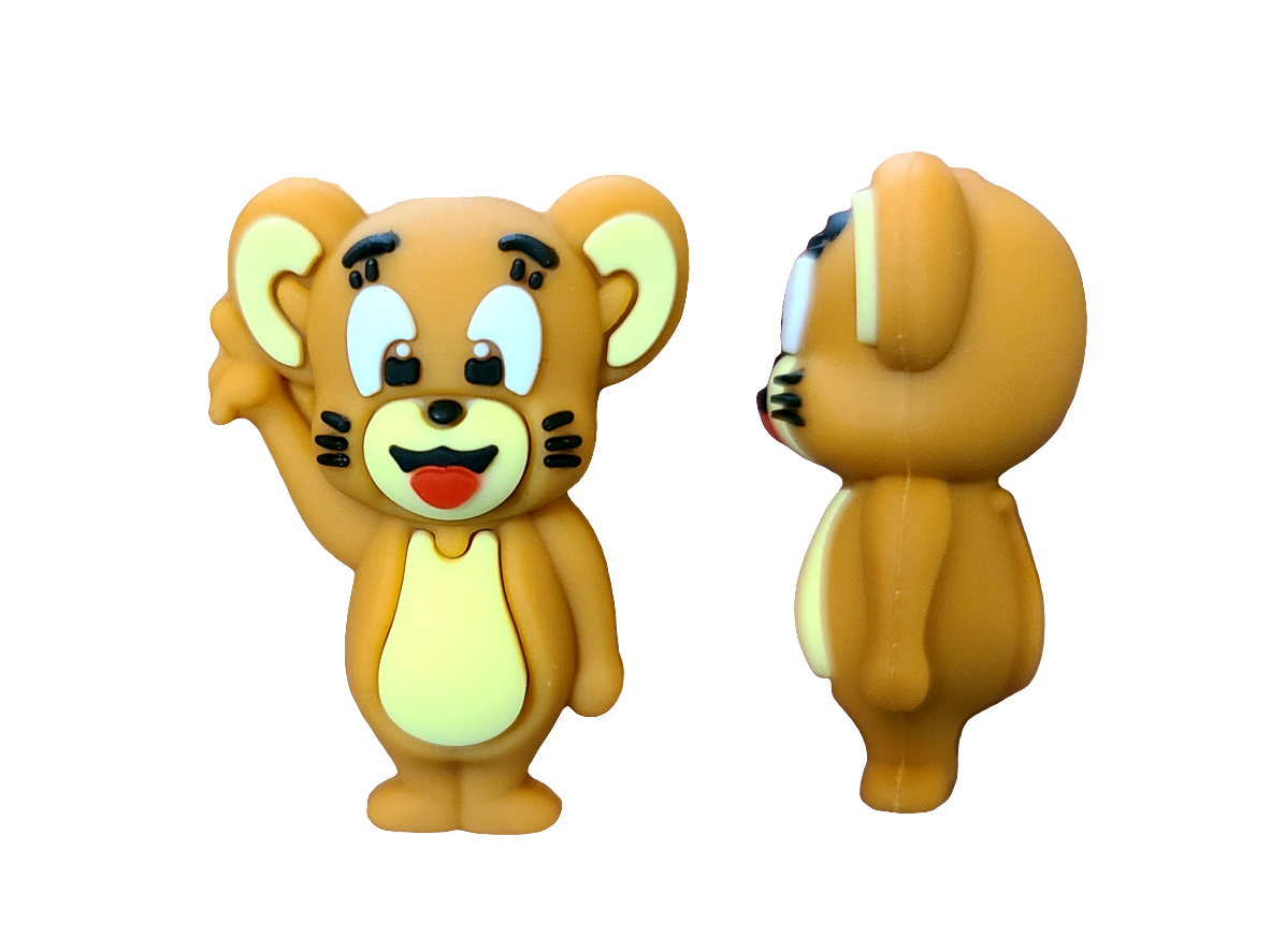 3D Jerry Mouse Silicone Focal Bead