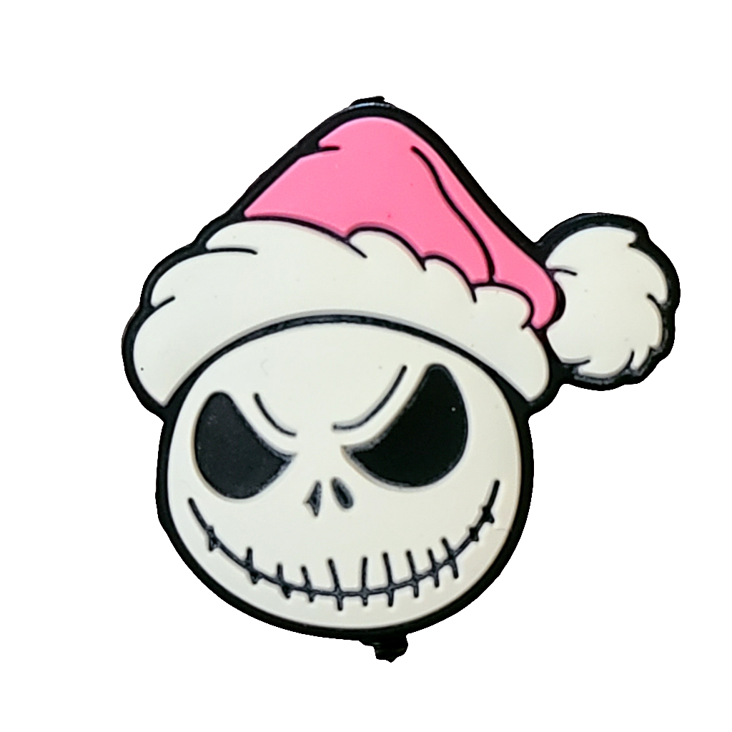 Jack In Pink Christmas Hat Focal Bead