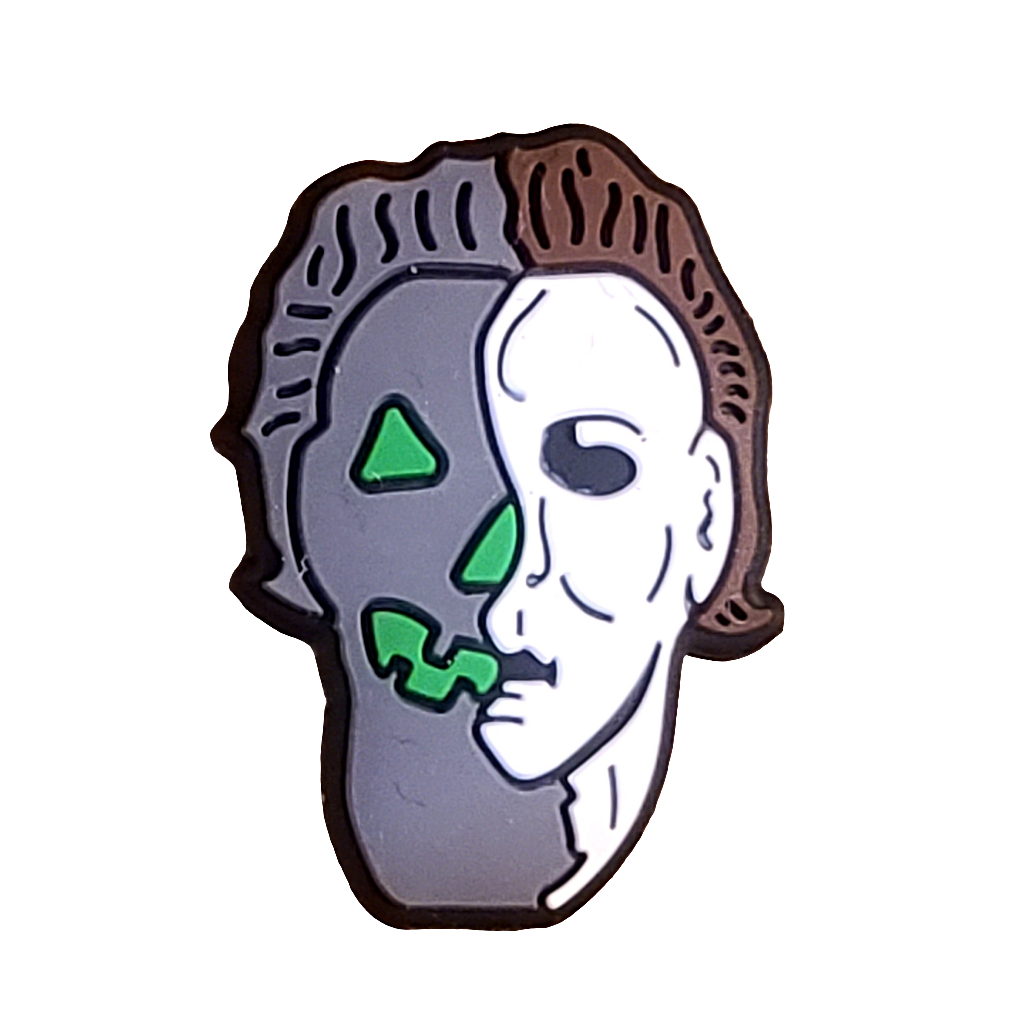 Two Face Michael Silicone Focal Bead