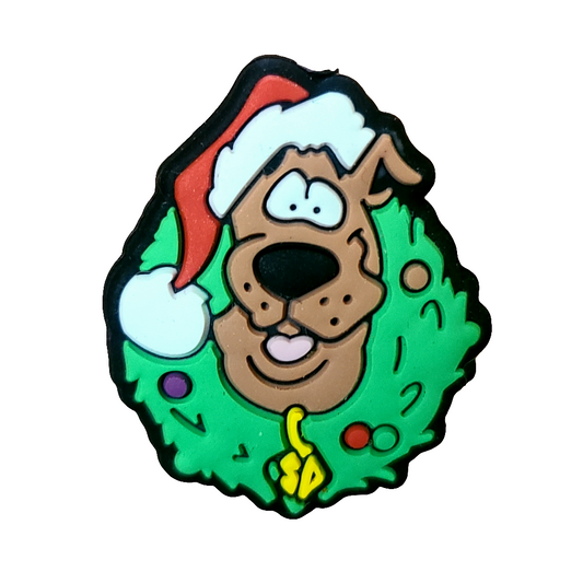 Scooby Christmas Wreath Silicone Focal Bead