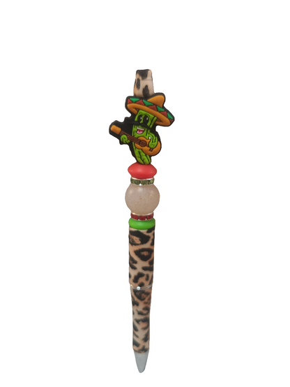 Pedro The Singing Cactus Beaded Pen