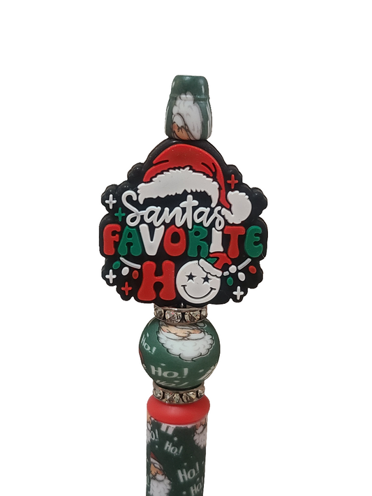 Santa's Favorite Ho Beaded Pen