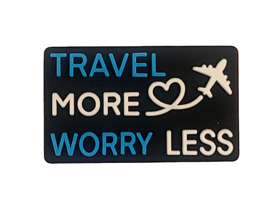 Travel More Worry Less Silicone Focal Bead