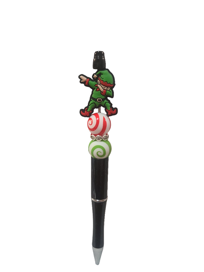 Elf Posing Beaded Pen