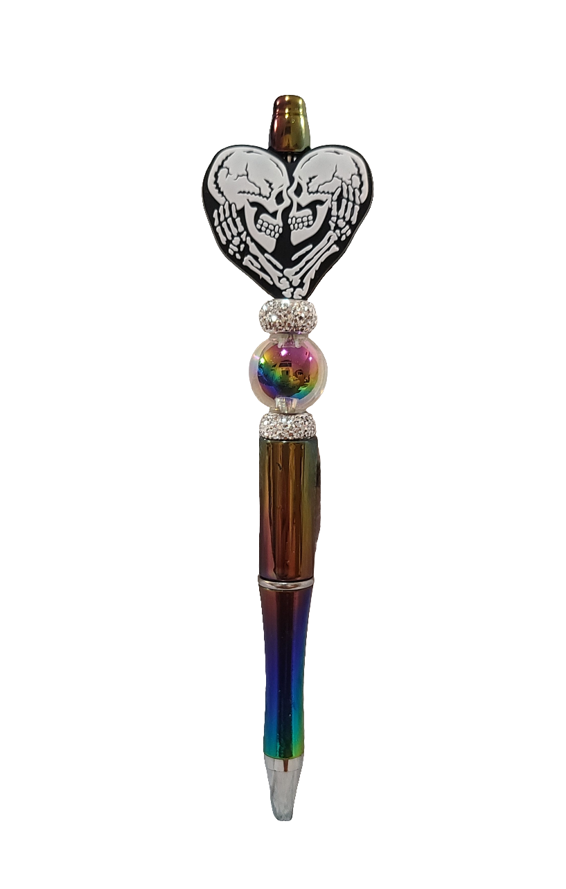 Skulls Heart Premade Pen