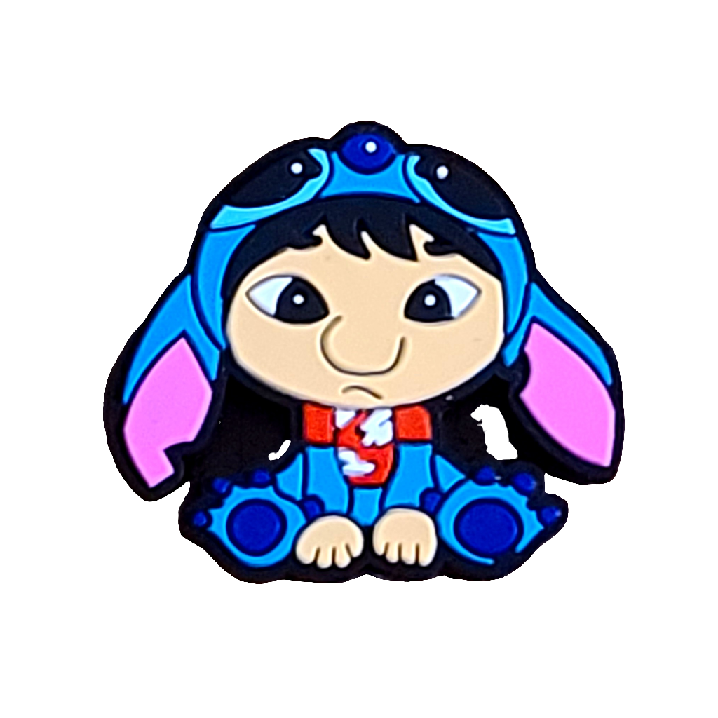 Lilo as Stitch Silicone Focal Bead